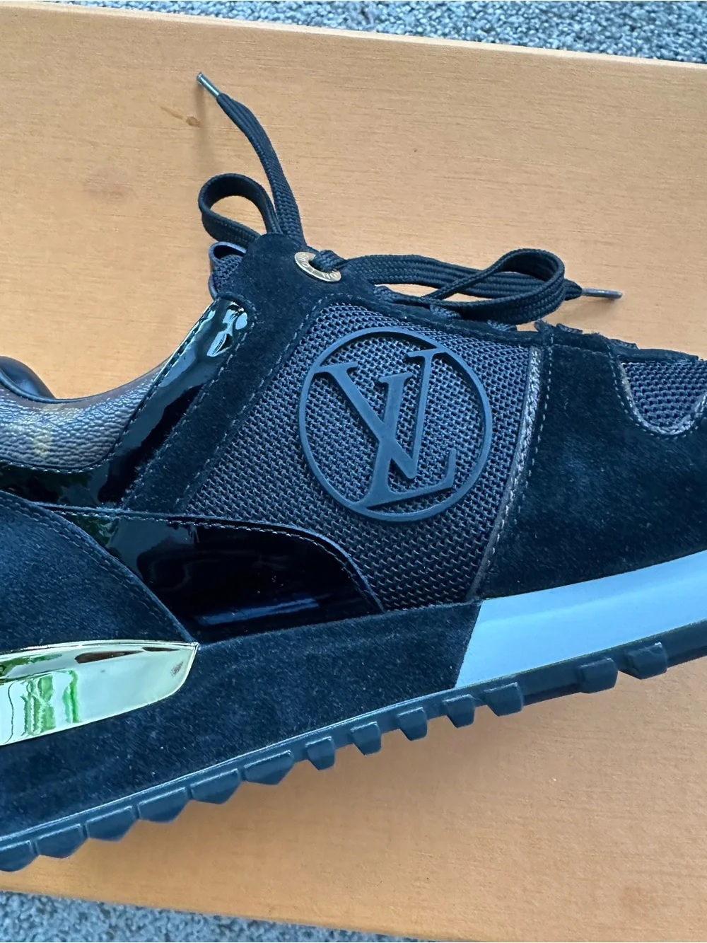 Louis Vuitton Black and Brown Monogram Women’s Sneakers
